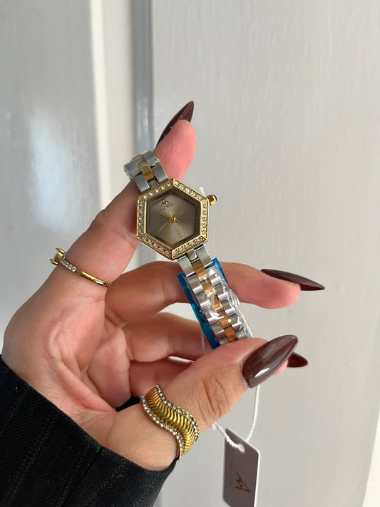 Alysya Hexagon Watch(grey dial)