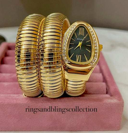 SERPENTINE WATCH-BLACK DIAL
