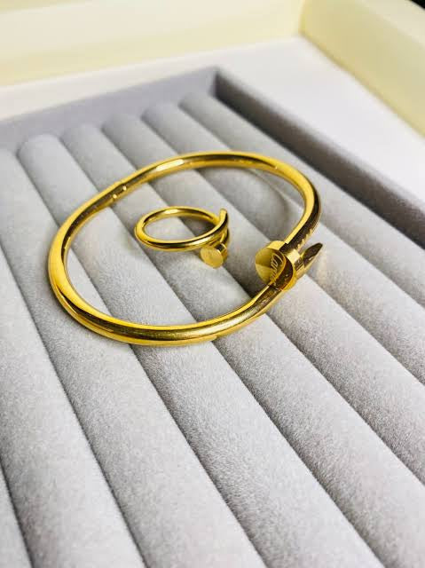 Nail Bangle & Ring Set
