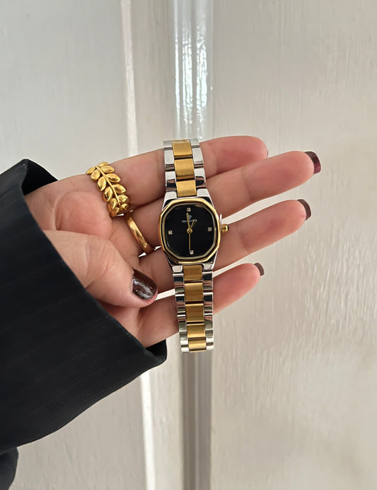 DIAMOND DUSK TWO TONE SILVER X GOLD WATCH