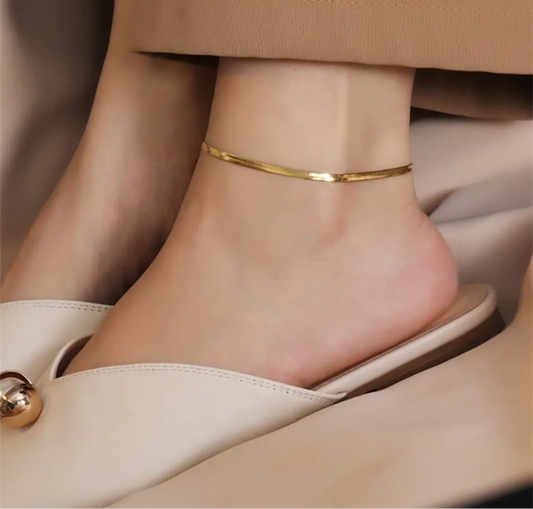 Snake chain anklet