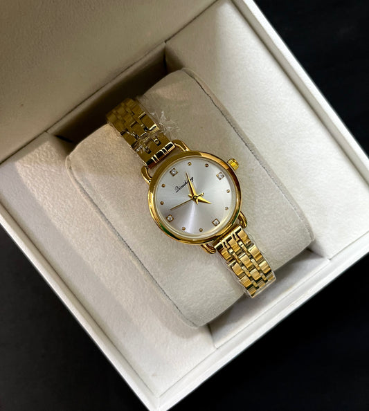 Crystal Studded Elysian Gold Watch