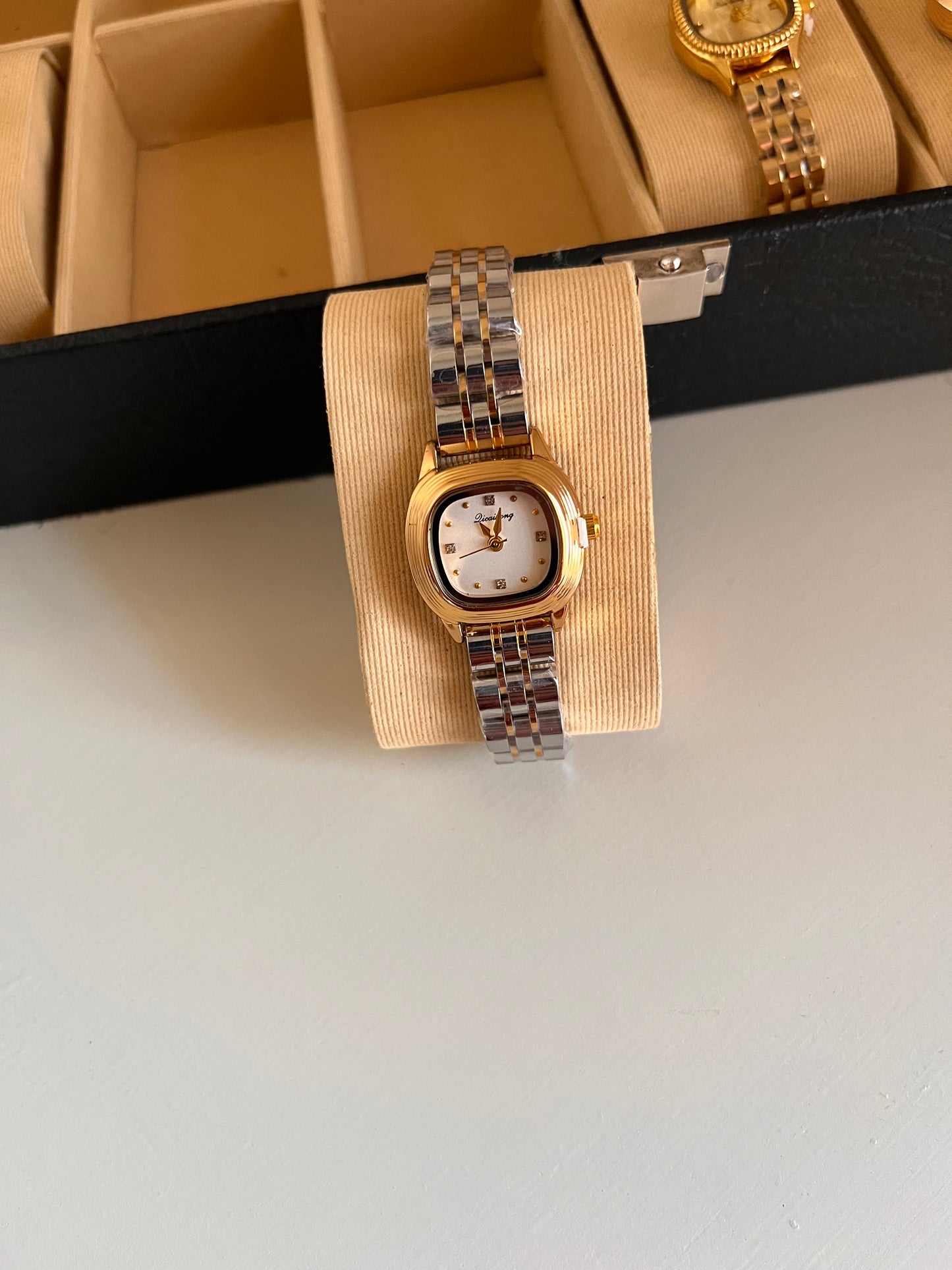 Luxe Frame Two Tone Watch