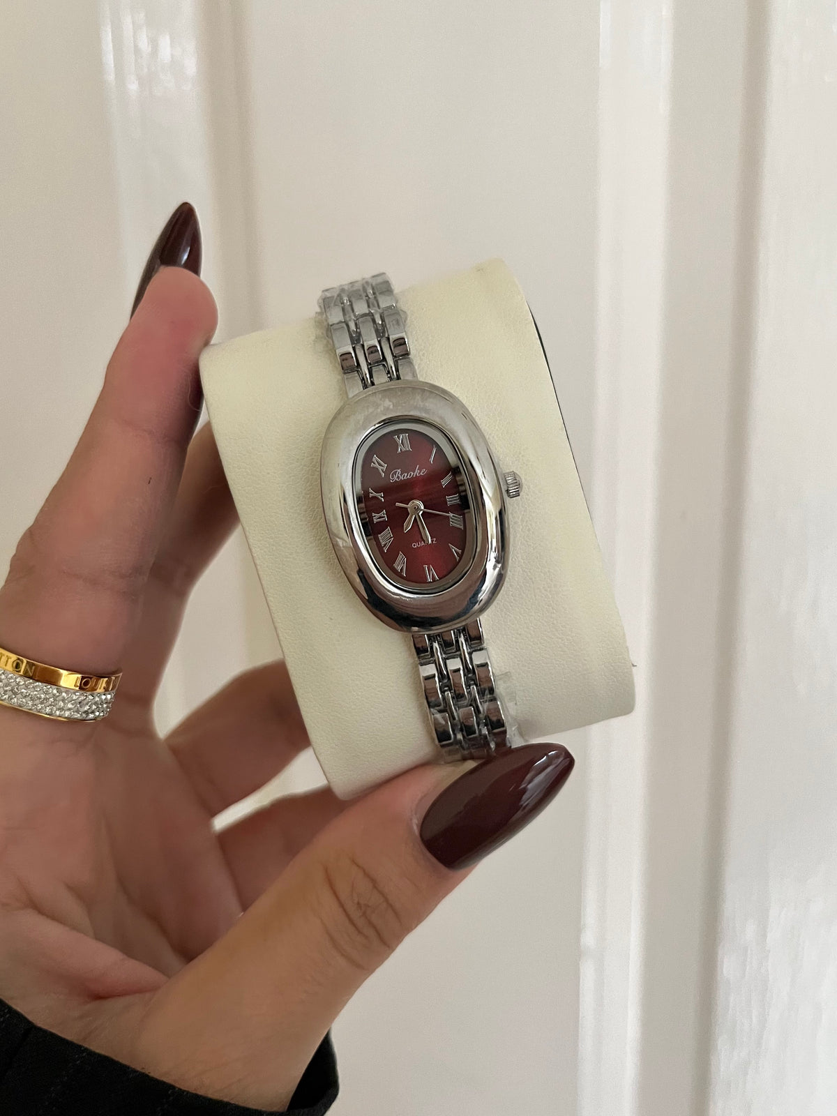 Monarque Ash Watch-Maroon Dial