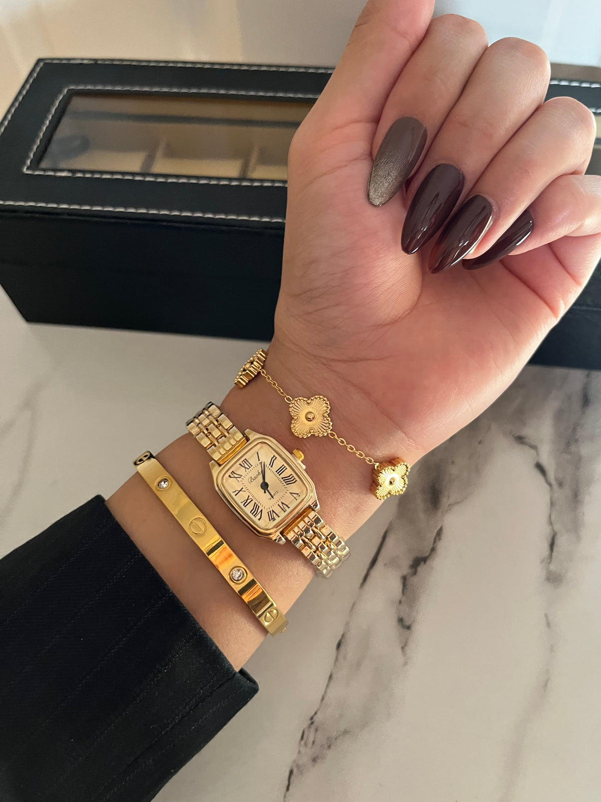 Broke Watch X Clover Cartier Bangle