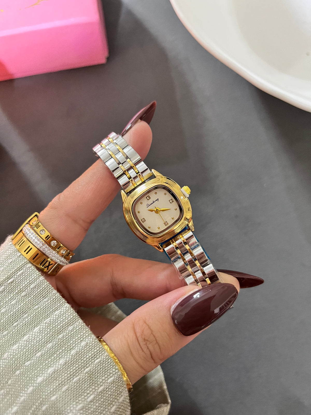 Petite Two Tone Timepiece
