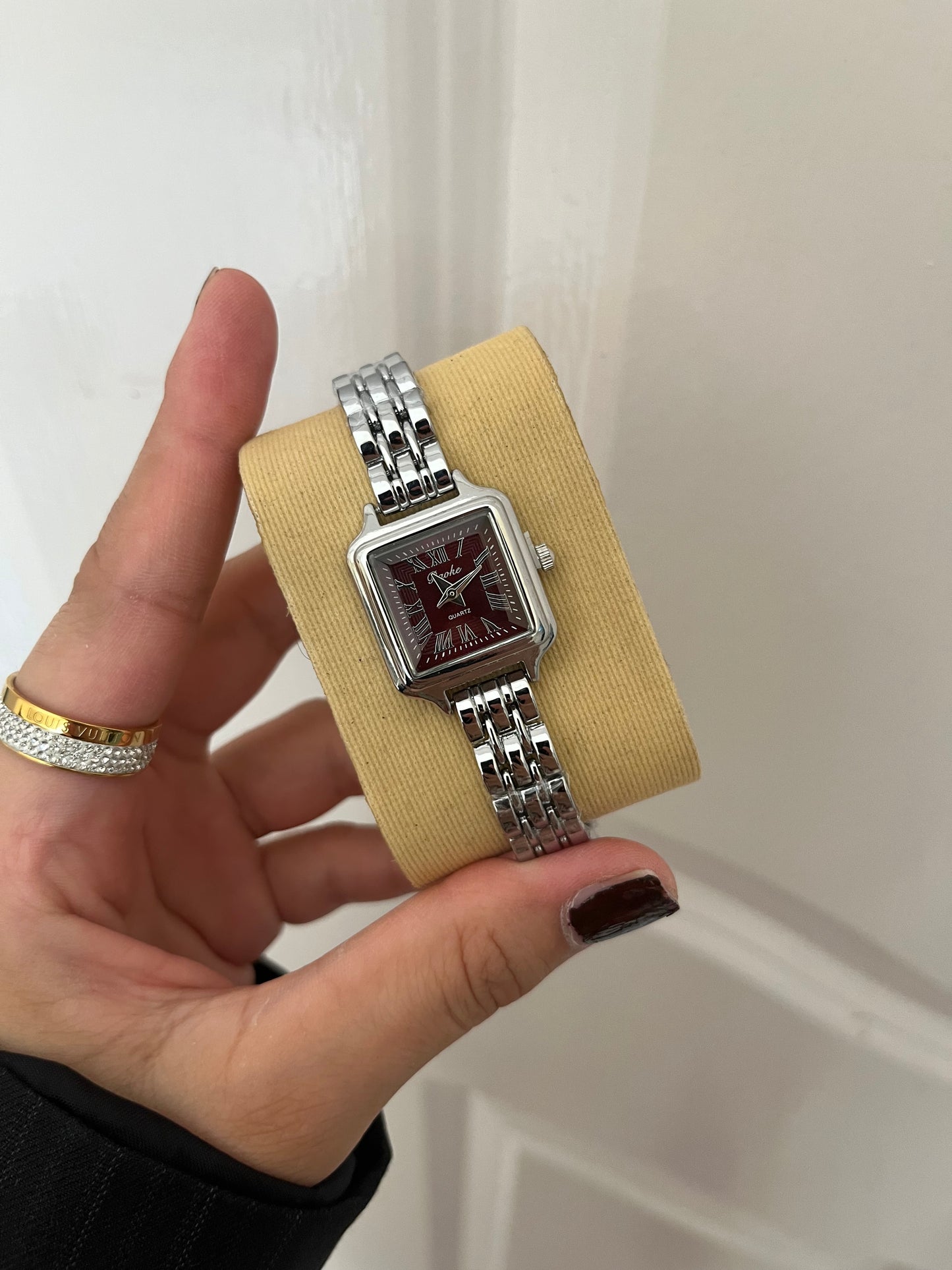 Fossil Raquel Maroon Dial Watch