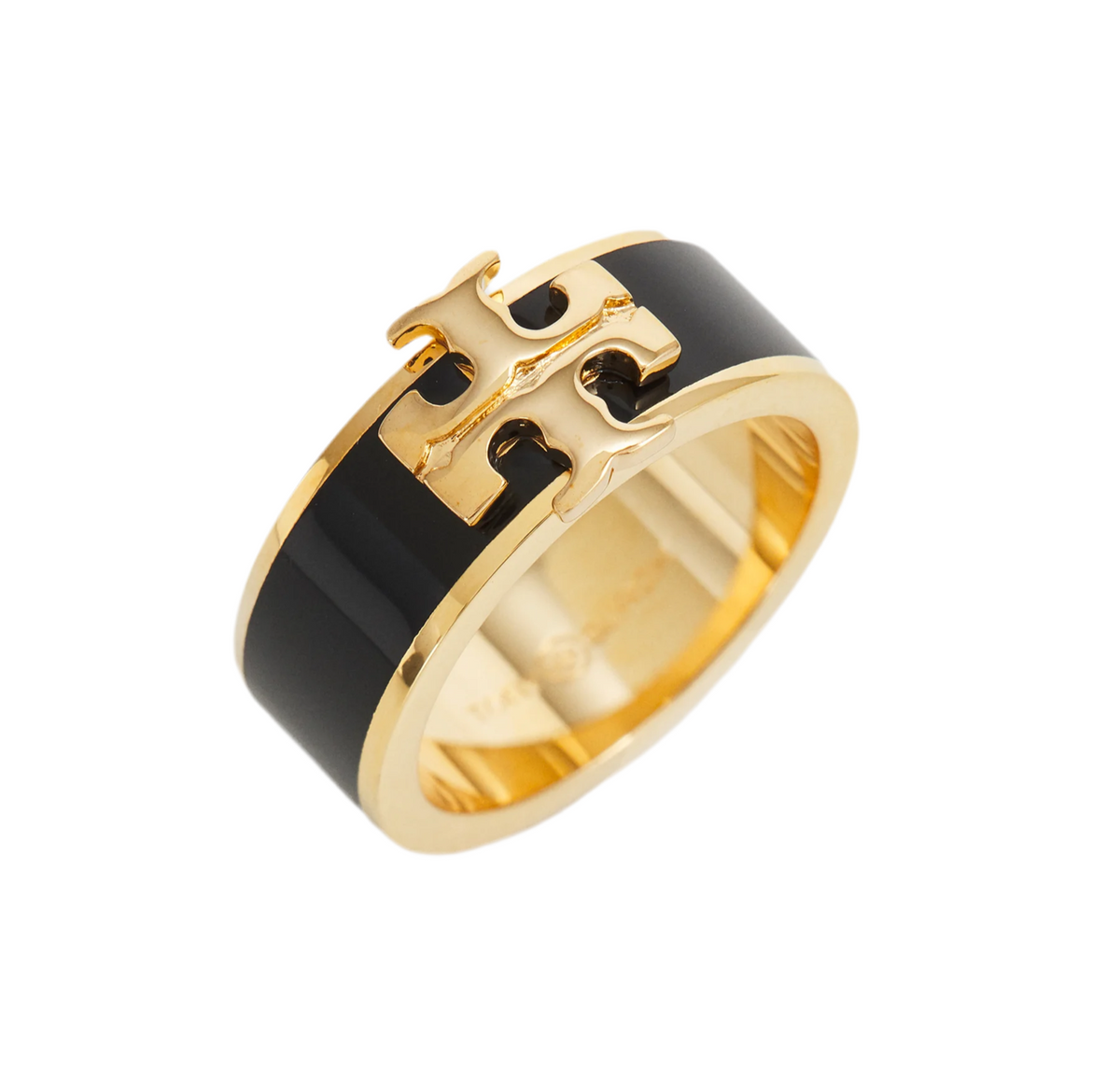 ✨Luxe Black Enamel Band ring✨