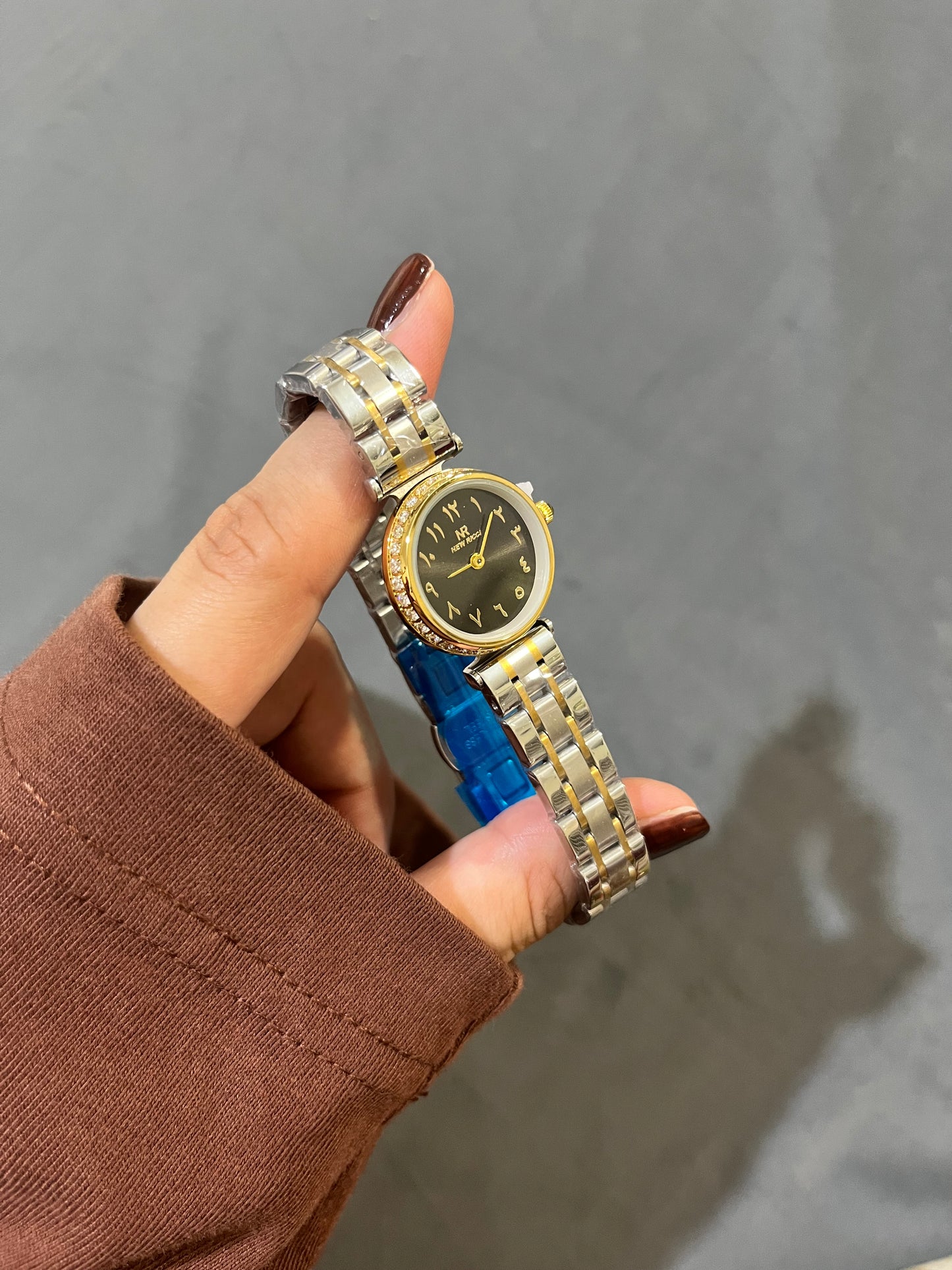 Ricci Two Tone Watch Black Dail