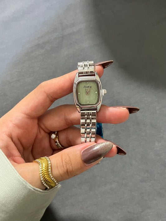 Sage Rectangular Watch
