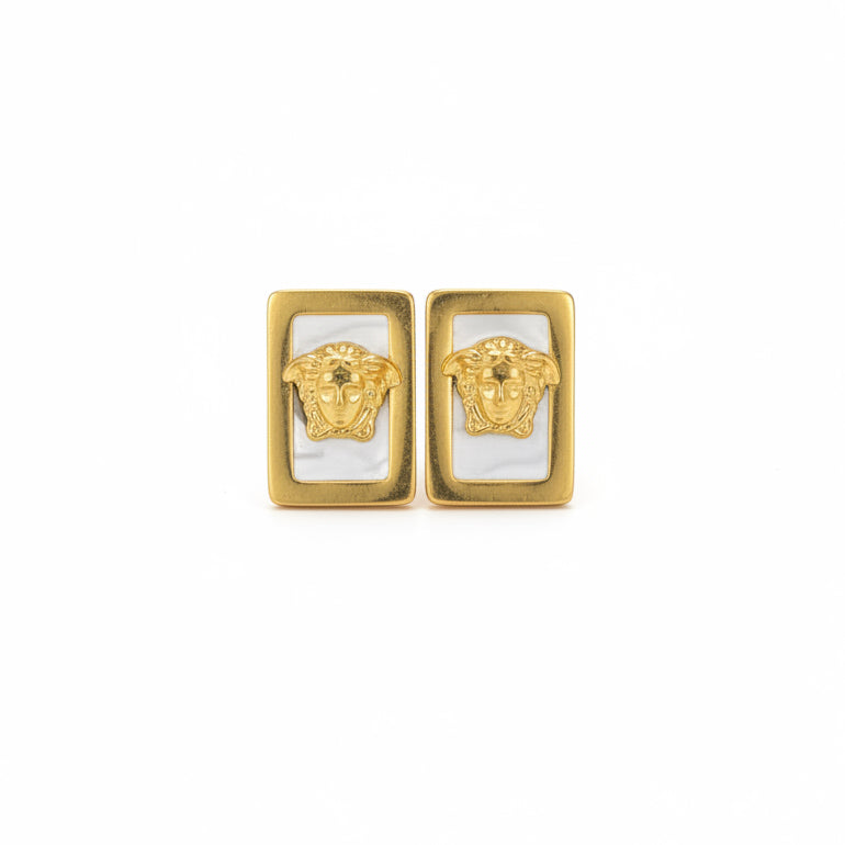 Gold crest studs