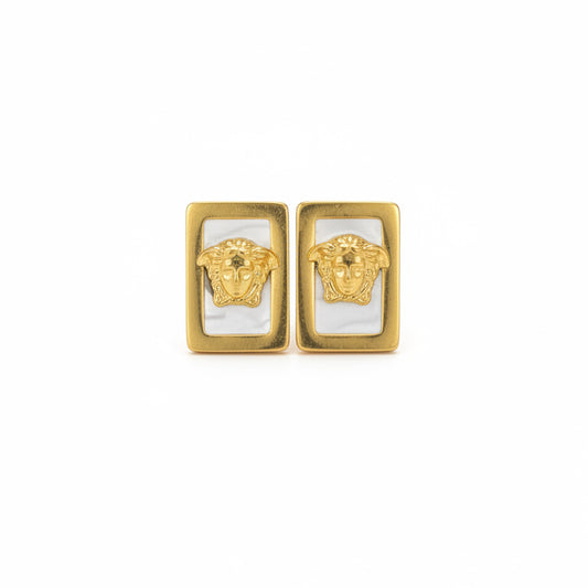 Gold crest studs