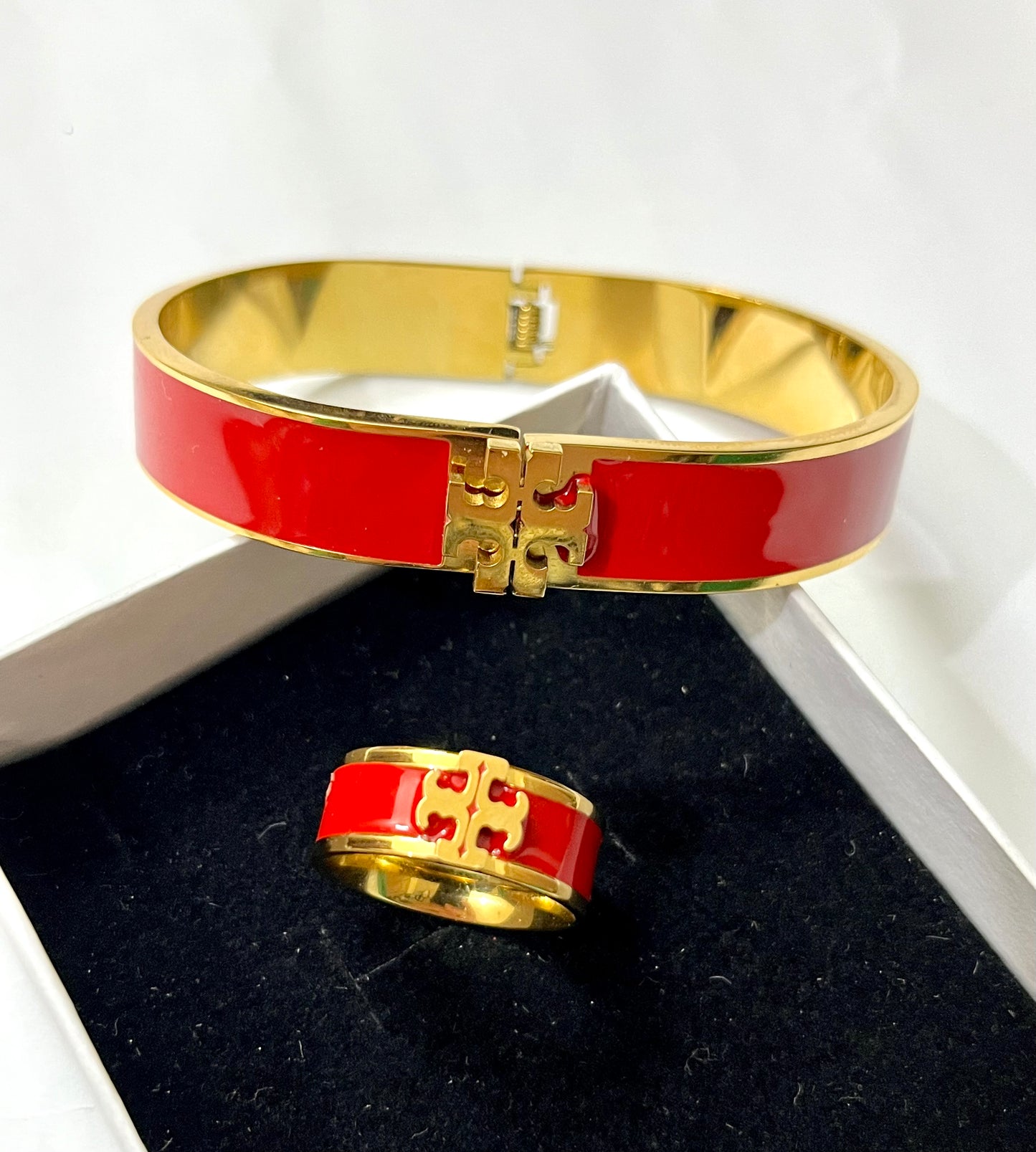 ✨RED ENAMEL SET