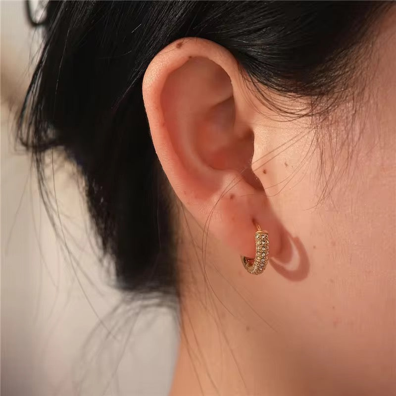 SOHO GOLD HOOPS-18k