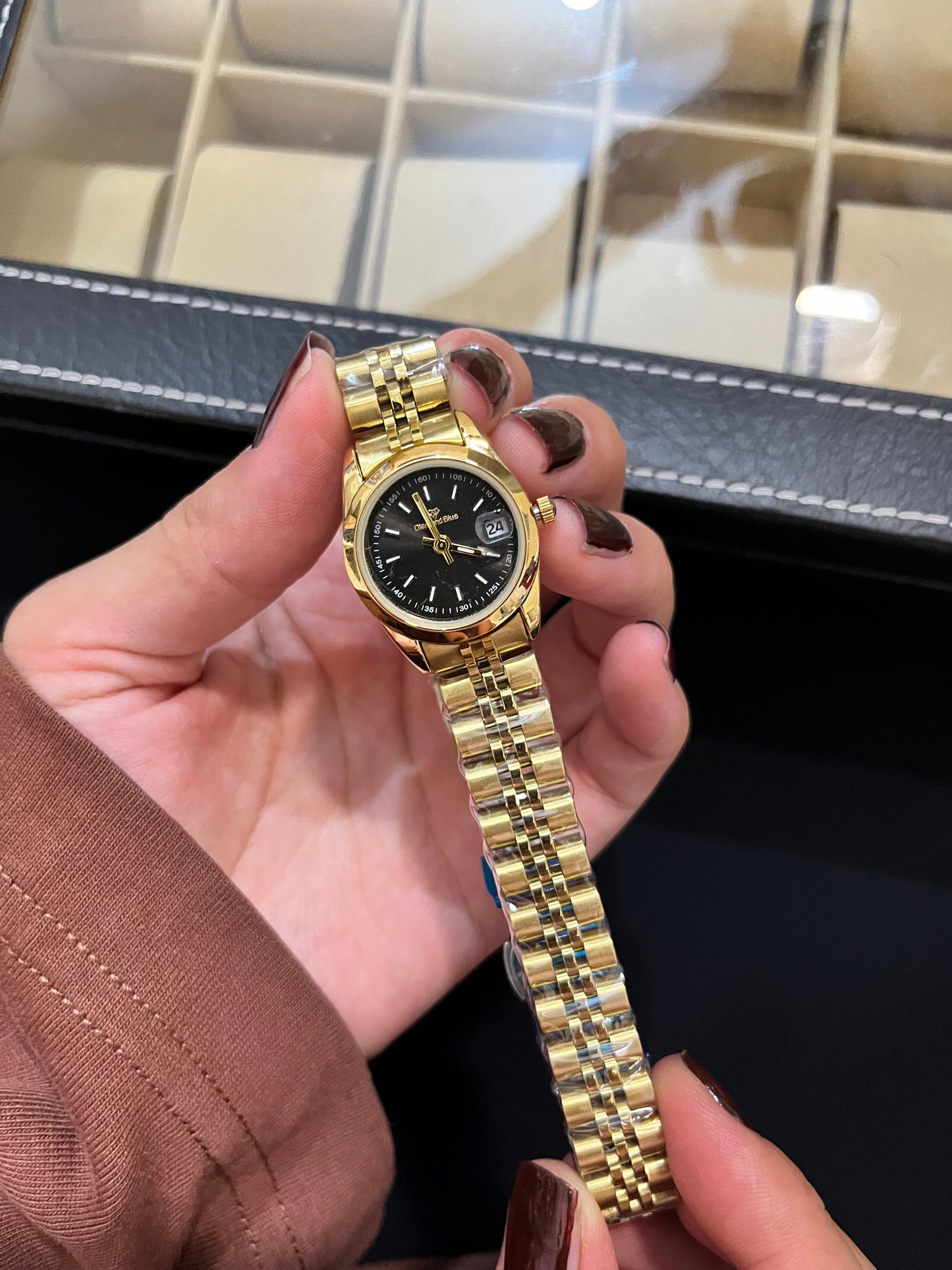 Black Diamond Dial Watch