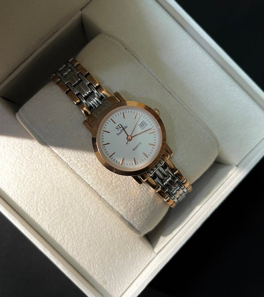 Premium Celeste Dual Tone Watch