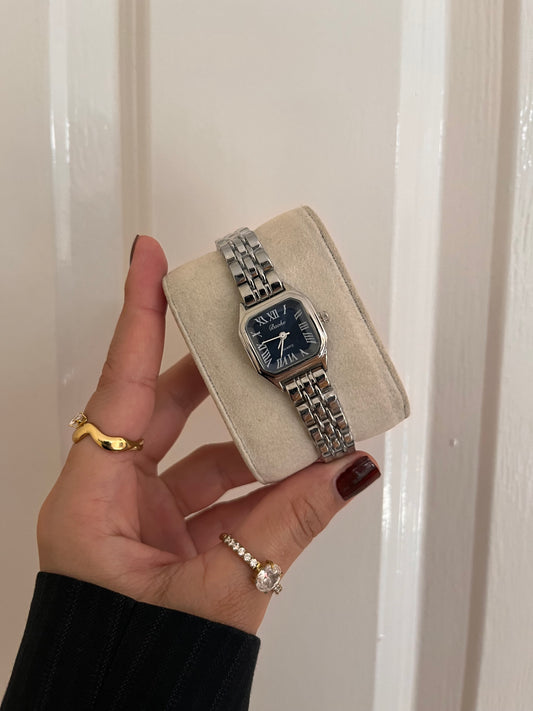 ISABELLA SQUARE WATCH BLUE DAIL