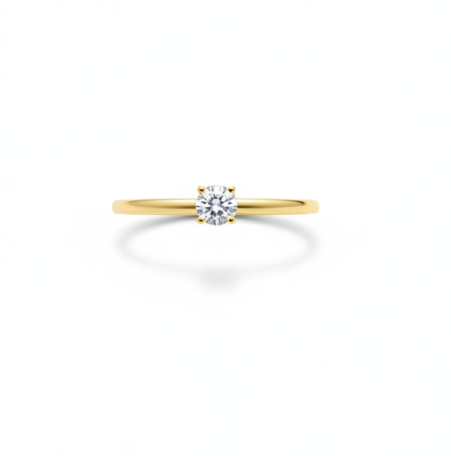 Minimal solitaire ring