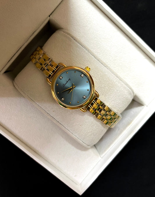 Crystal Studded Celina Gold Watch