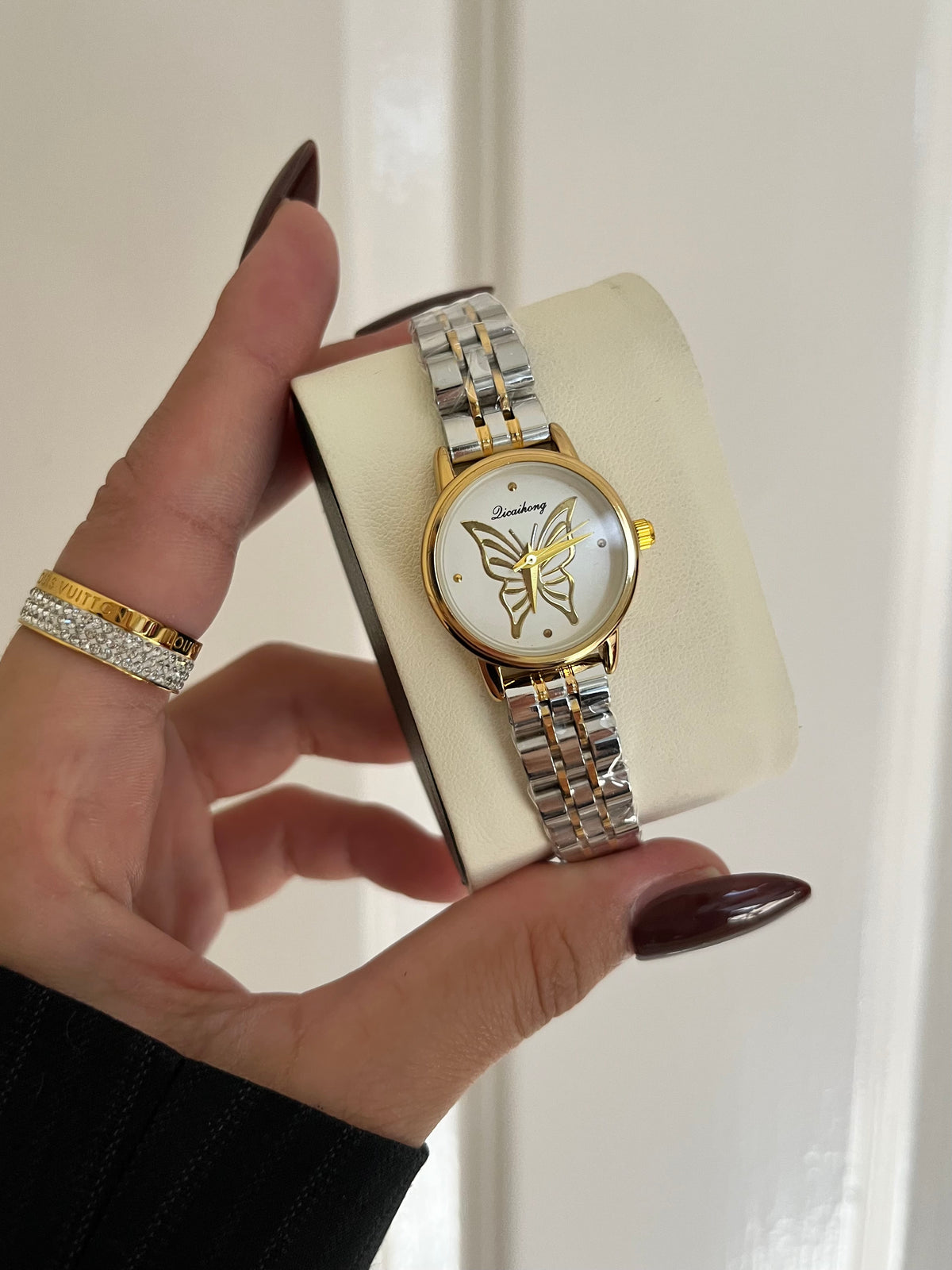 Amara Butterfly Two Tone Timepiece