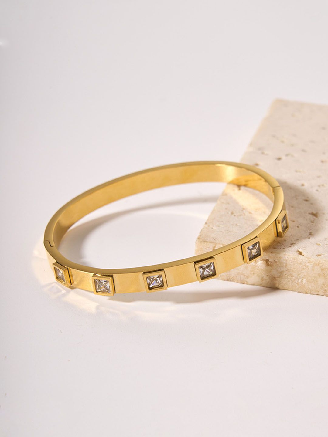Greca Crystal Cuff Bangle