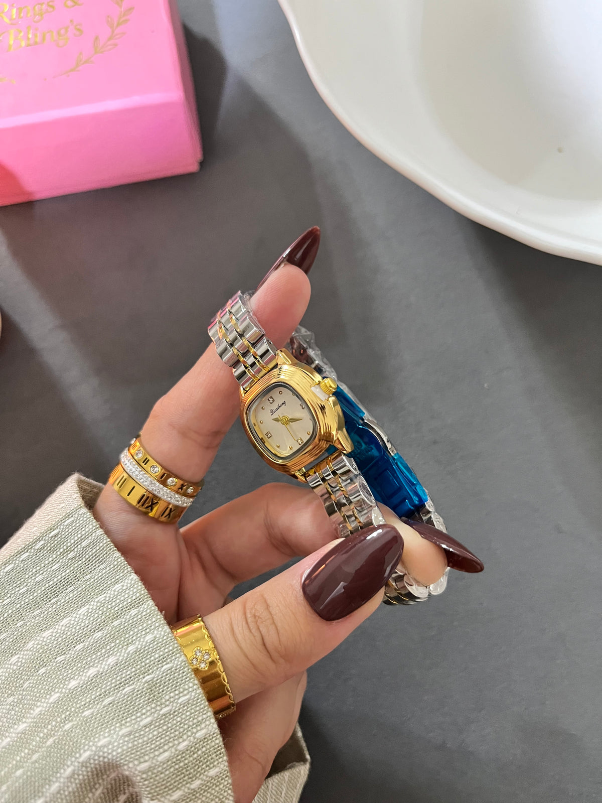Petite Two Tone Timepiece