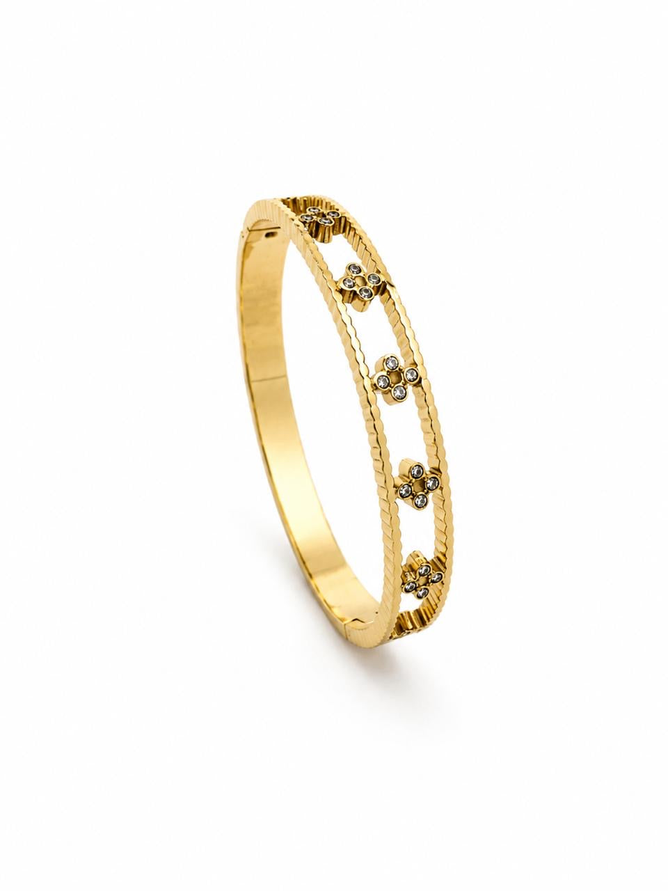 Woven Zircon Bangle