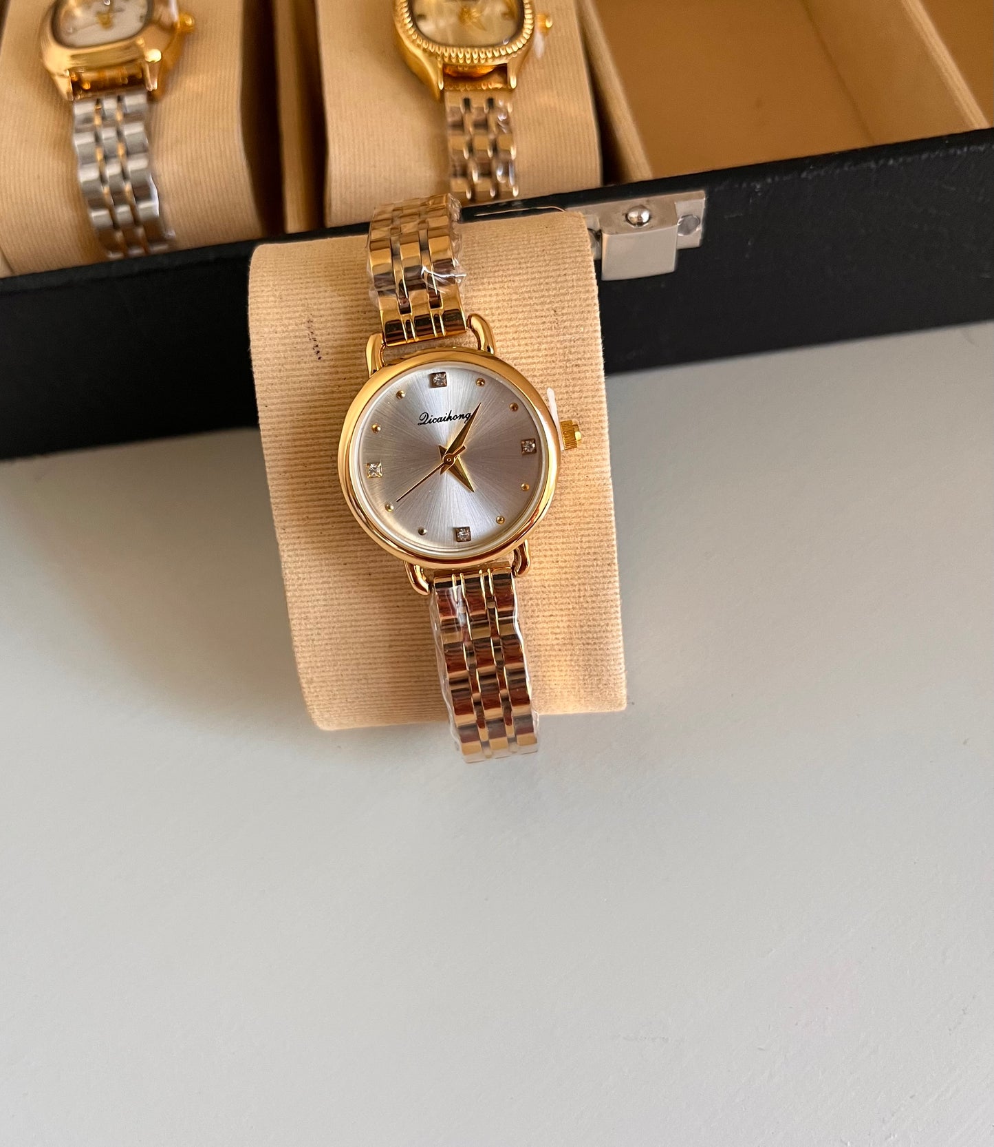 Crystal Studded Elysian Gold Watch