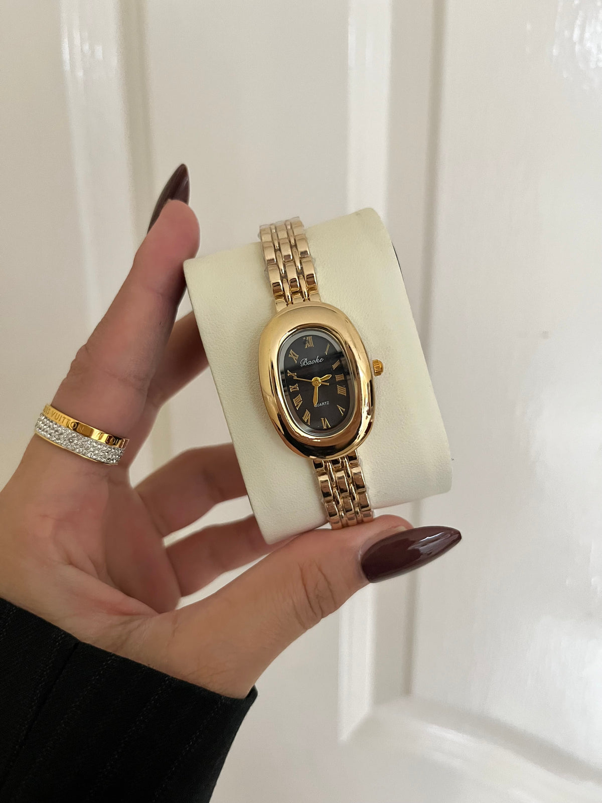 Monarque Auric Watch-Black Dial