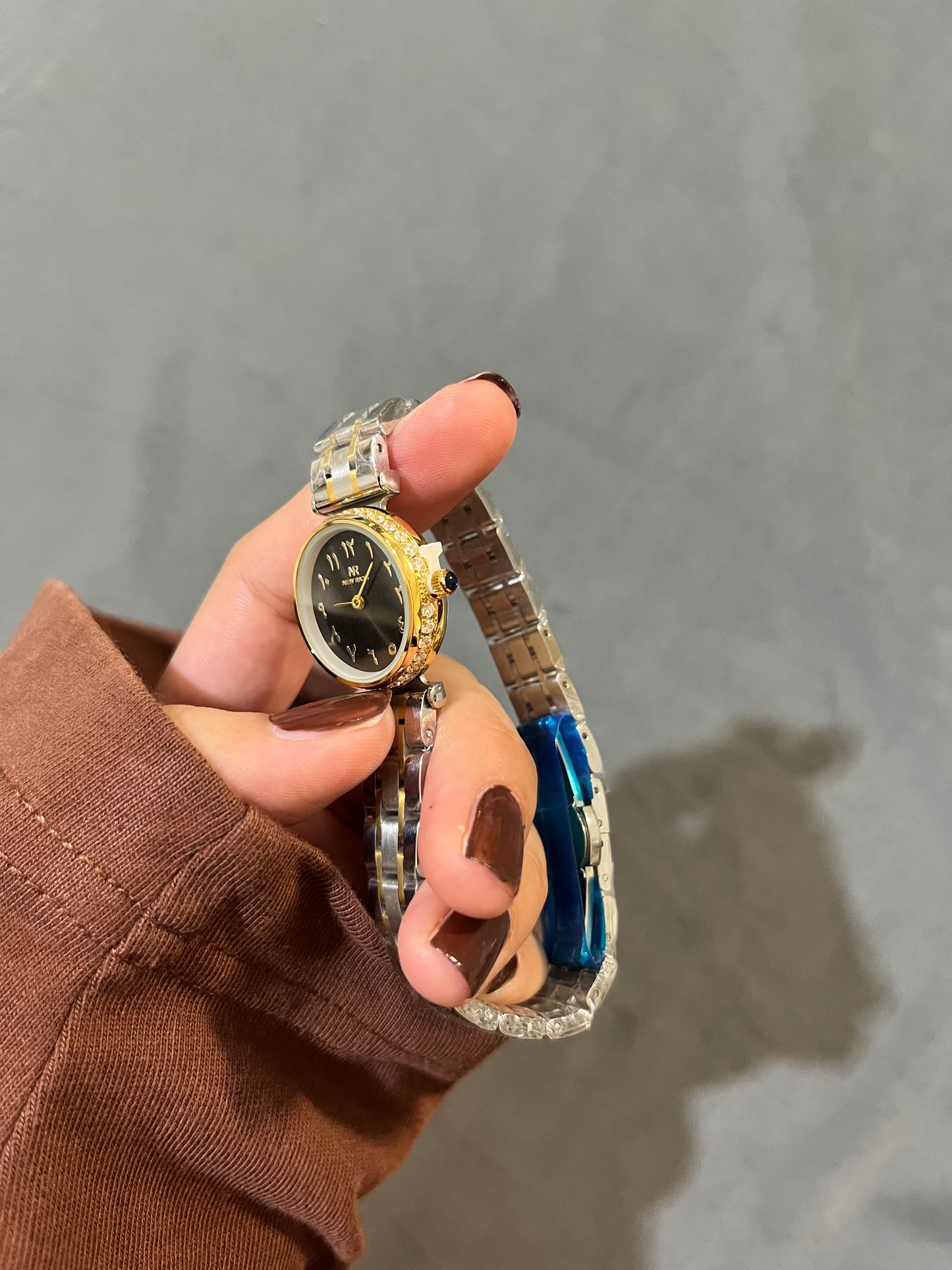 Ricci Two Tone Watch Black Dail