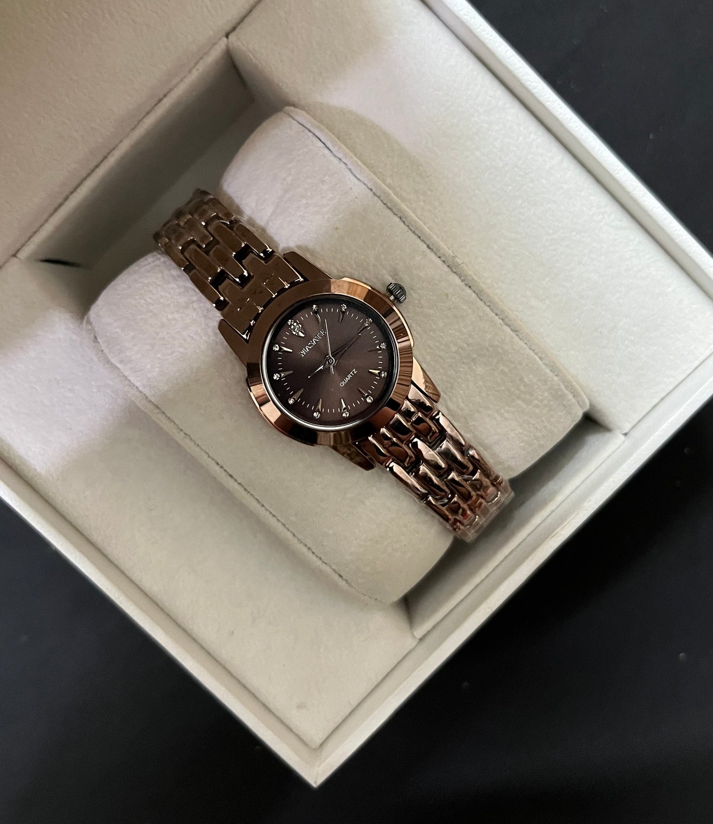 Copper Luxe Crystal Watch