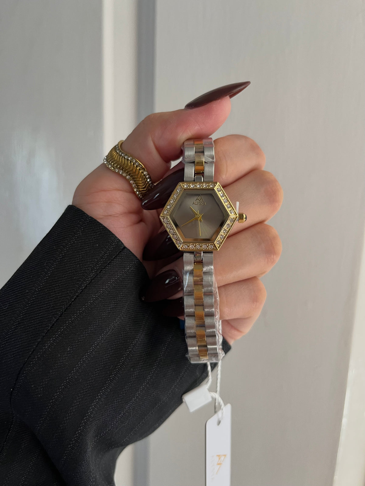 Alysya Hexagon Watch(grey dial)