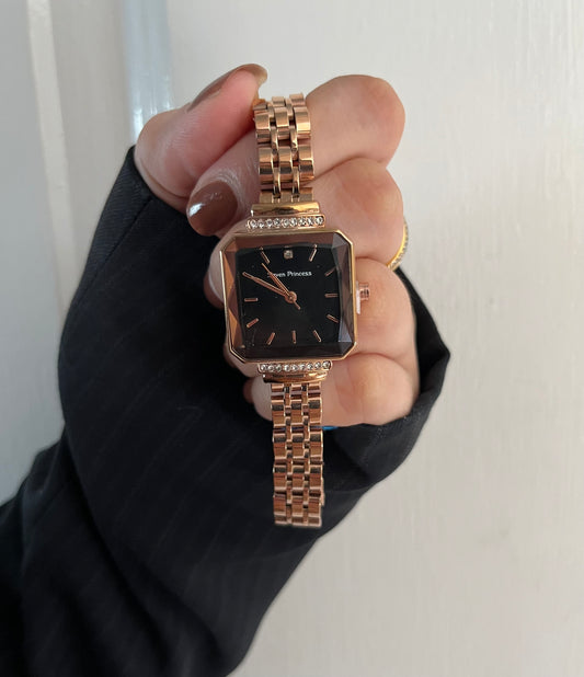 REGAL SQUARE WATCH (black dail)