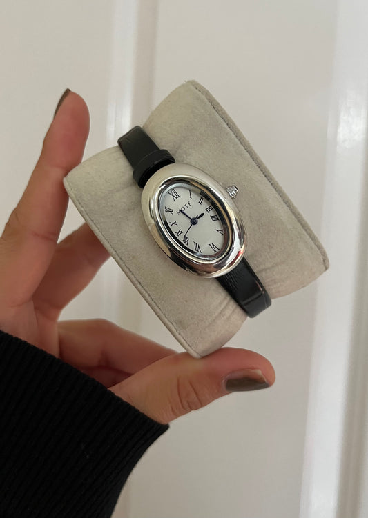 Elara Roman Watch Silver