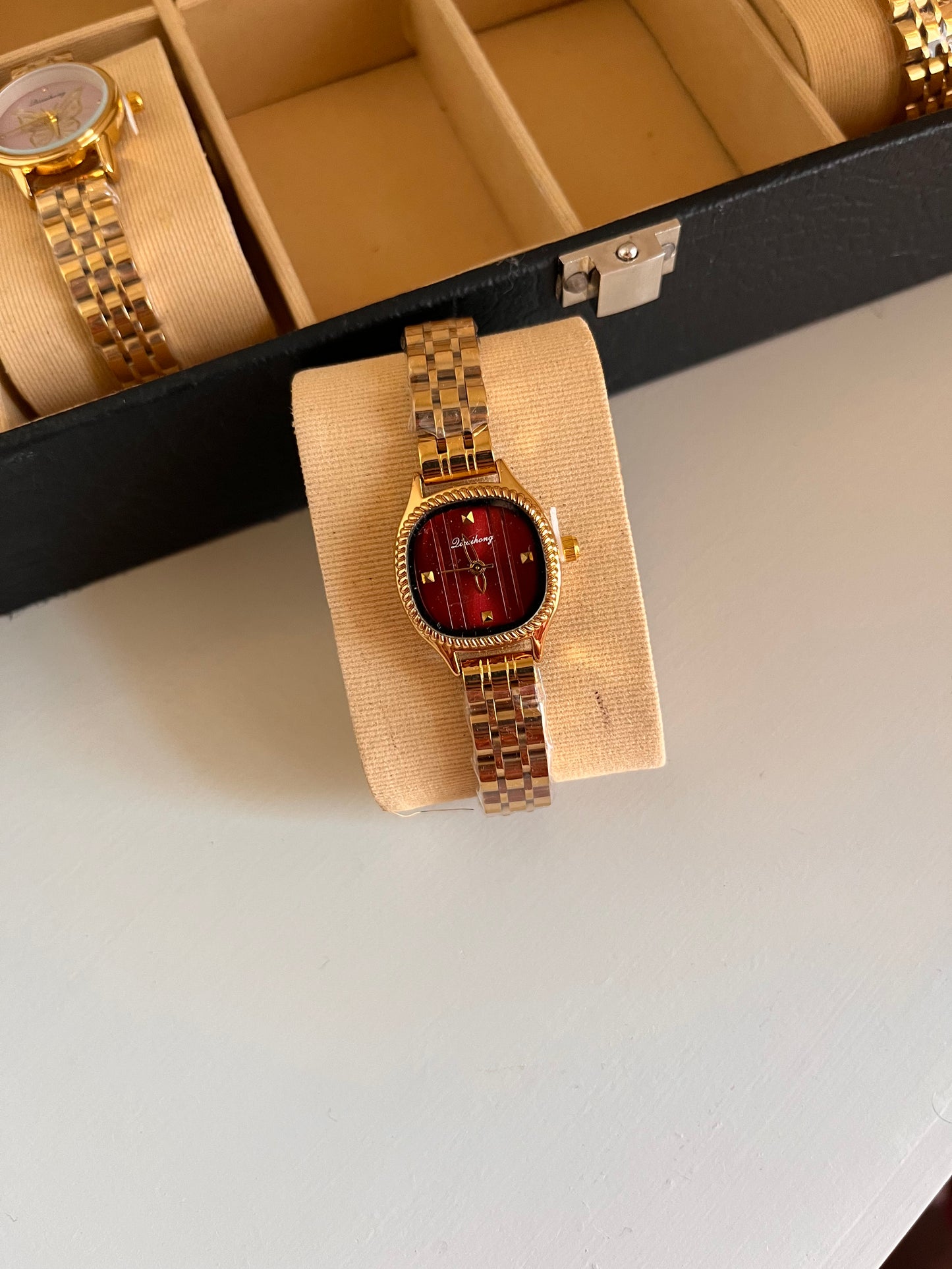 Crystal Studded Marbella Gold Watch
