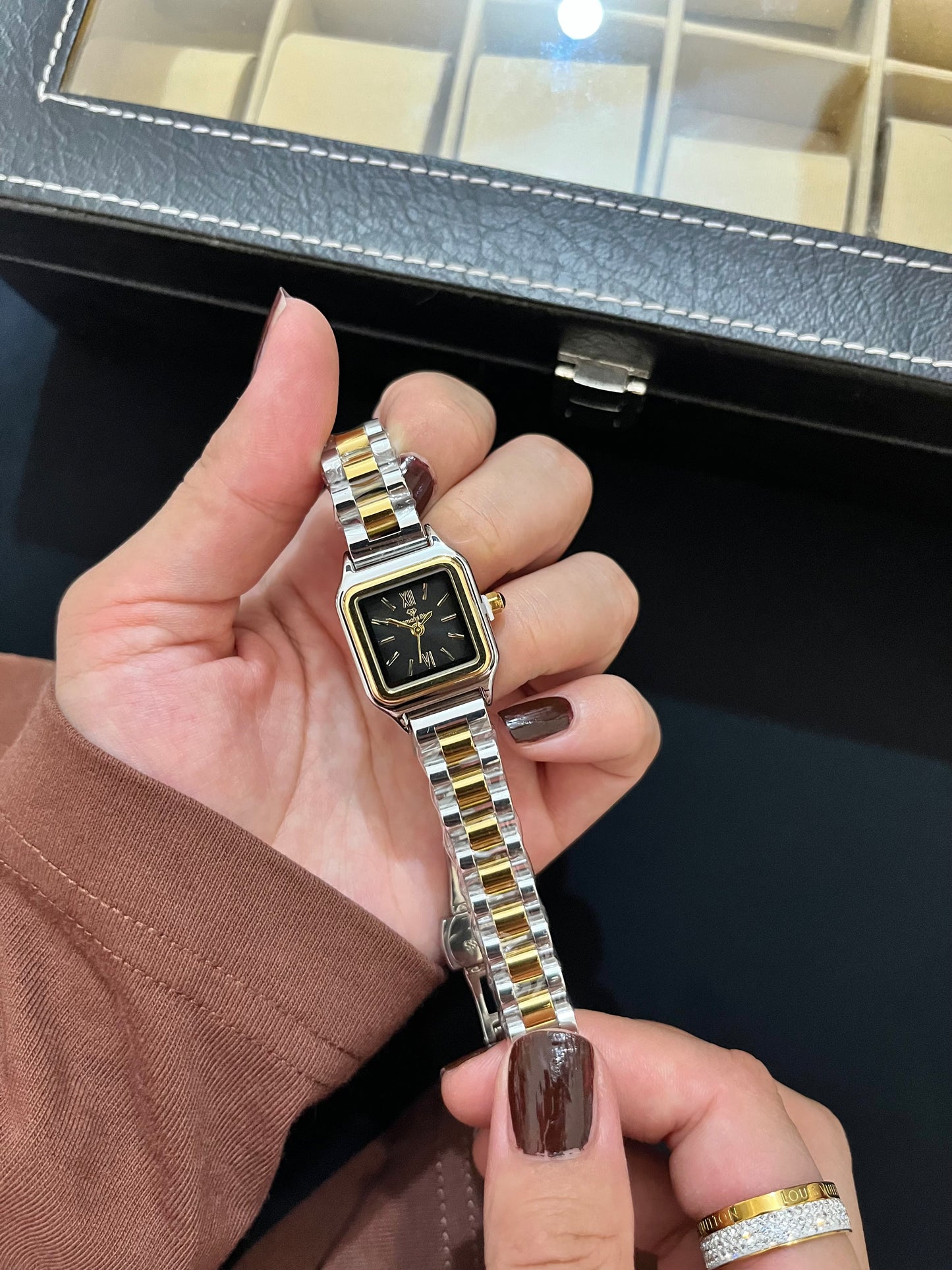 BlackGold Strap Watch