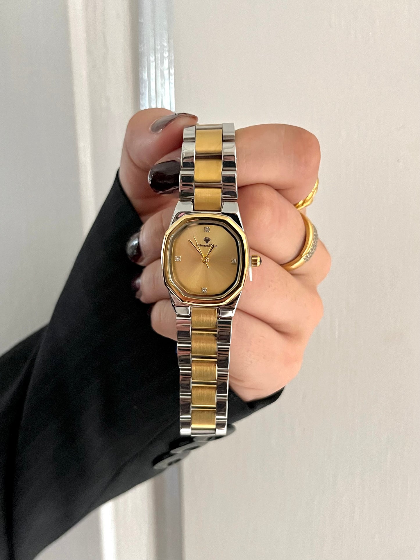 DIAMOND DUSK TWO TONE SILVER X GOLD WATCH