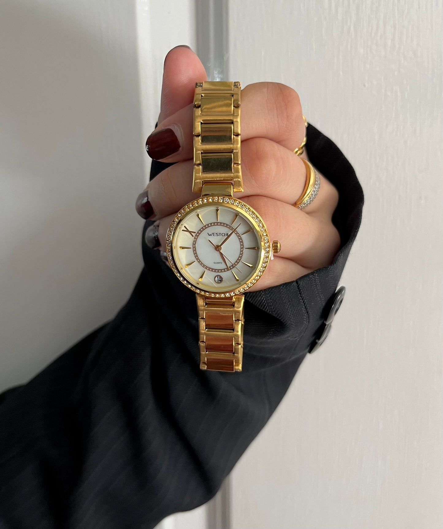 GOLDEN  X WHITE WATCH✨