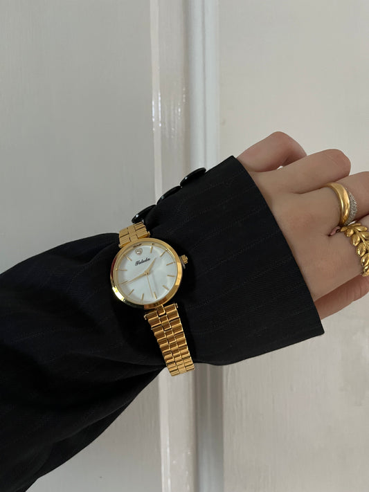 GOLDEN  X WHITE WATCH✨