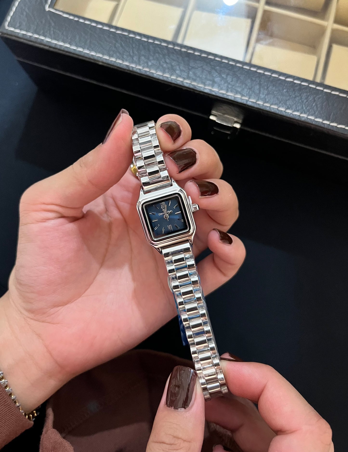 Aetherald Silver X Blue Dial Watch