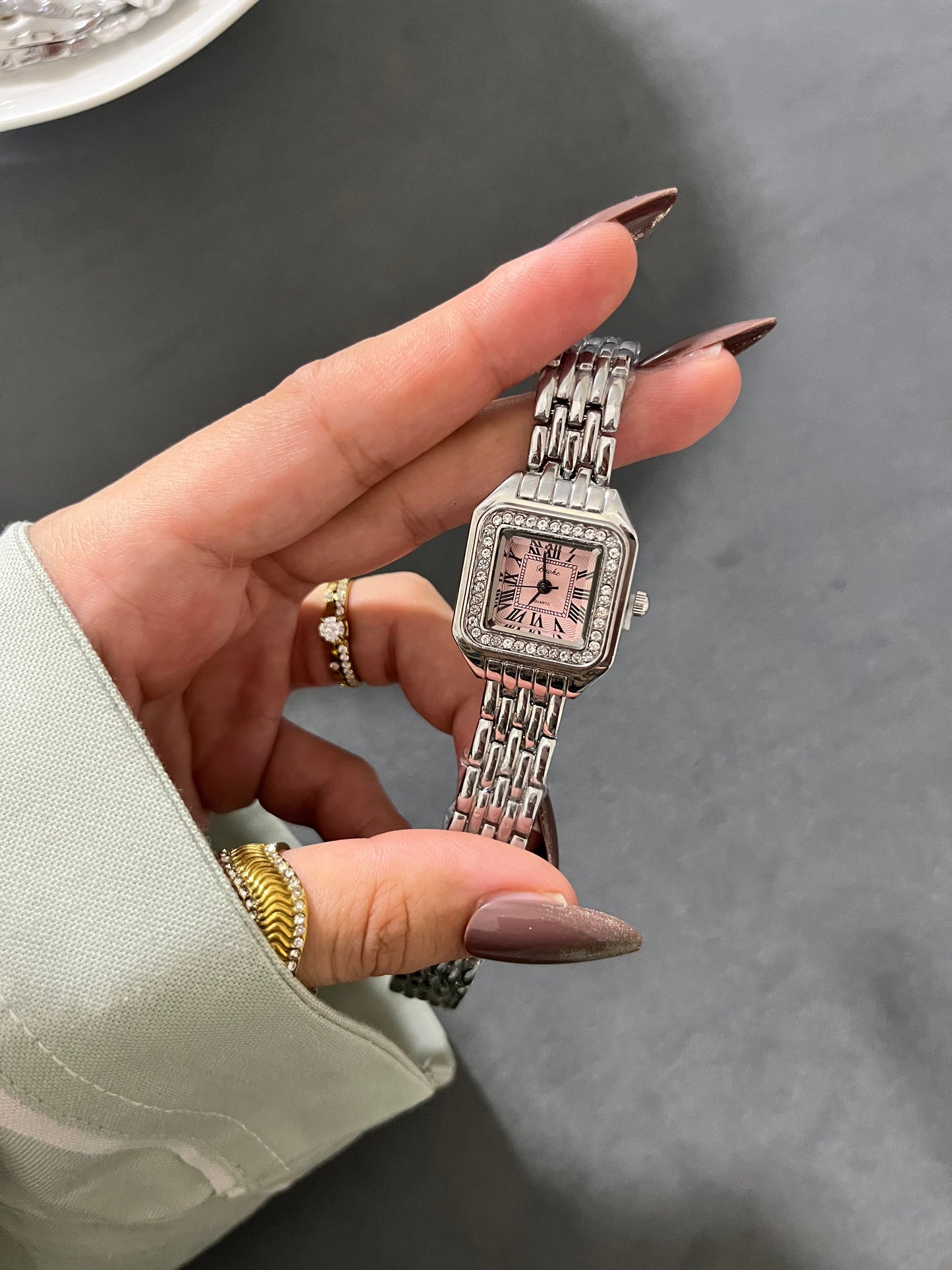 Blush Royale Square Watch