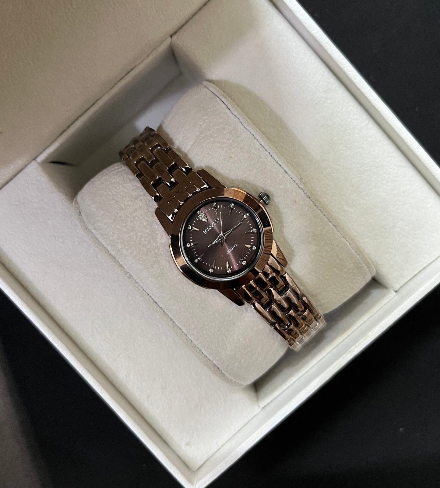 Copper Luxe Crystal Watch