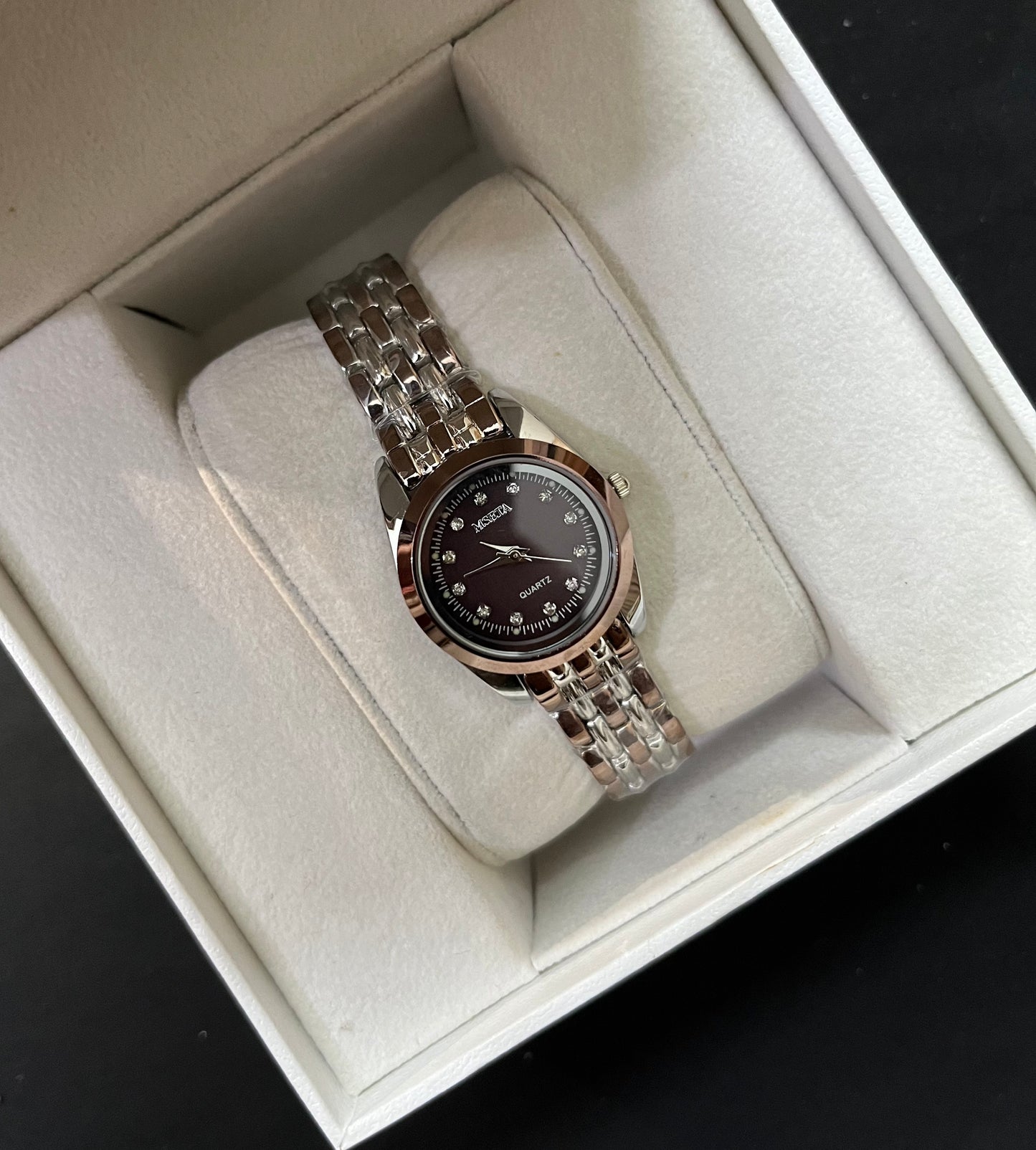 Copper Orchid Watch Crystal Studded