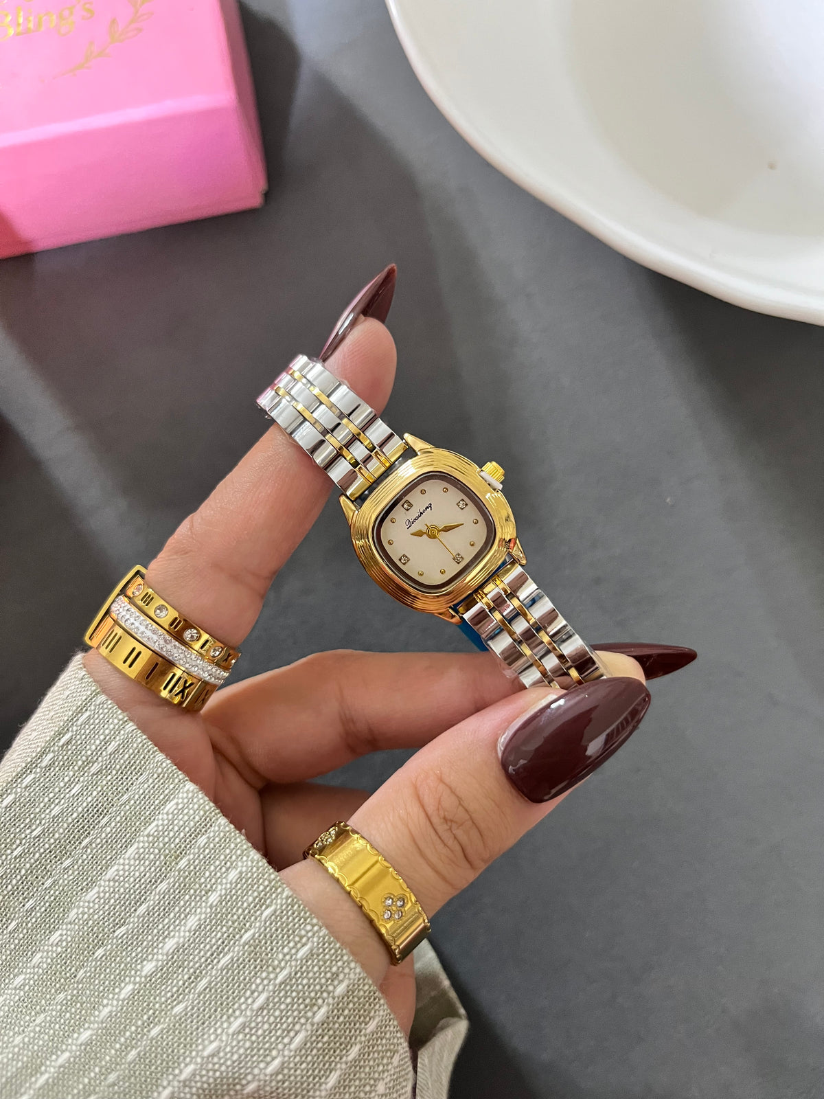 Petite Two Tone Timepiece