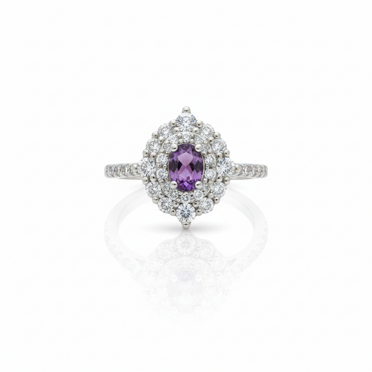 Crimson Bloom Ring