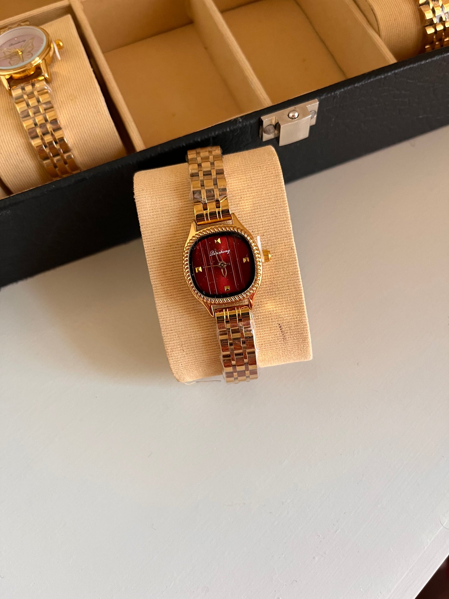 Crystal Studded Marbella Gold Watch
