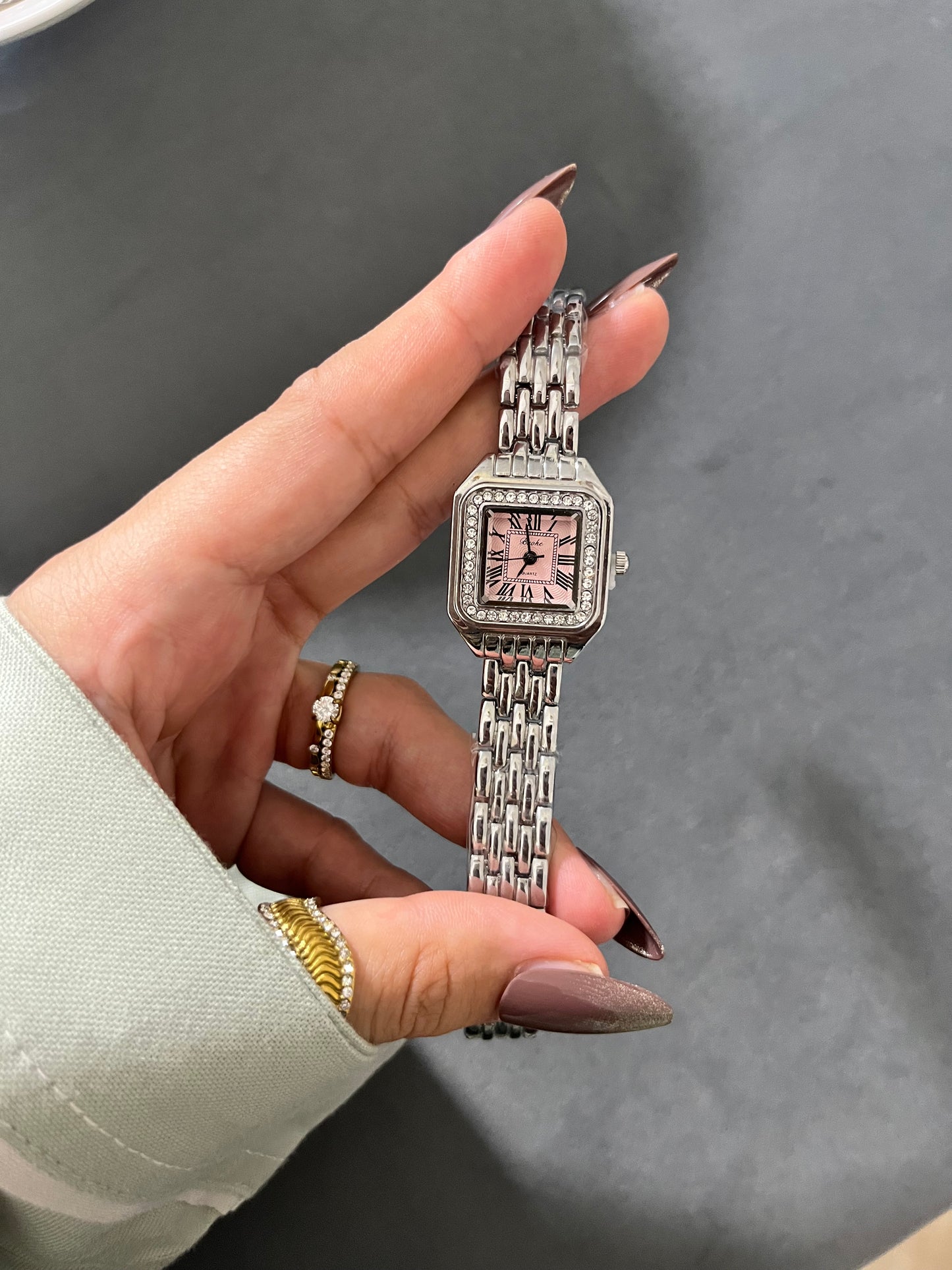 Blush Royale Square Watch
