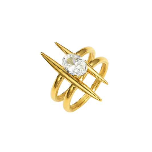 GOLD SOLITAIRE RING