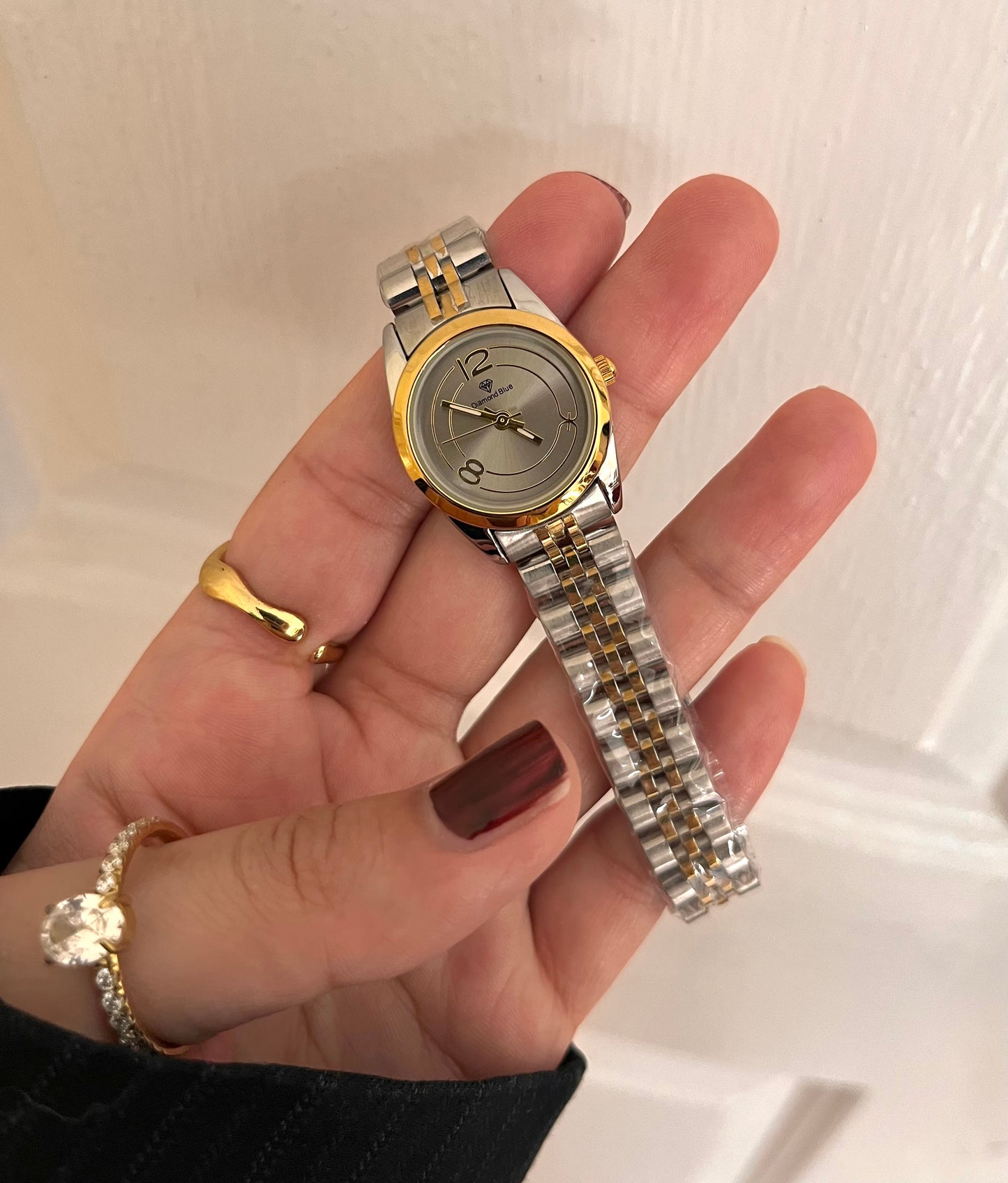 TWO TONE GREY DAIL WATCH