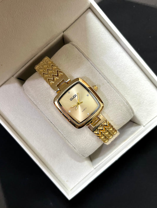 GOLDEN-GOLDEN DIAL WATCH